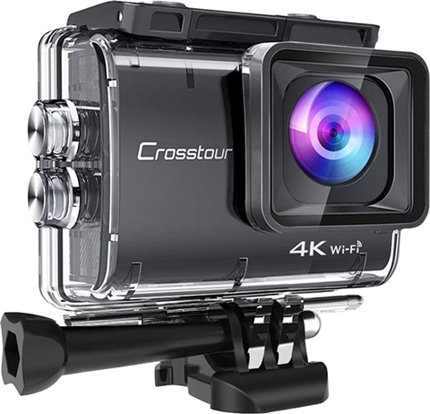 Action Cam Crosstour CT8500 UHD 4K WiFi Caméra Numérique Noire