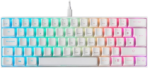 Mars Gaming MKMini Blanco RGB Switch Red