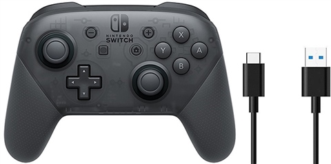 Nintendo Switch Mando Pro Negro + Cable USB C - CeX (ES