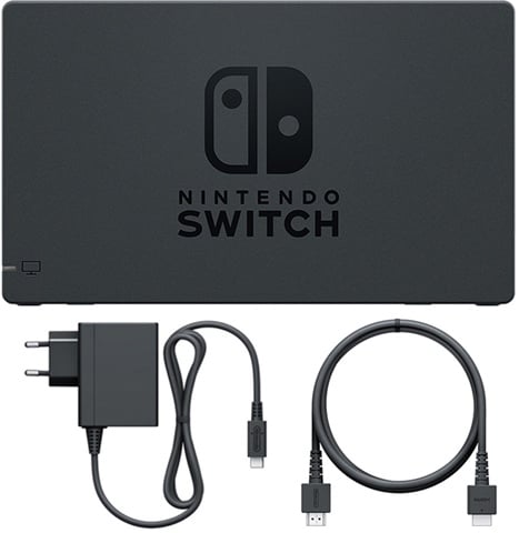 Dock Nintendo Switch OLED Set con Cargador y Cable Original Blanco SIN CAJA