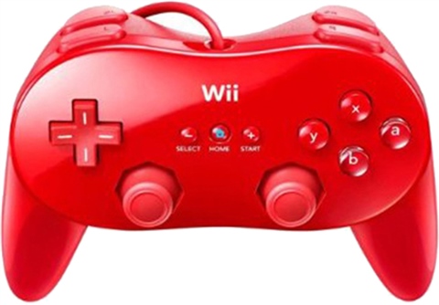Nintendo Wii Official Mando Classico Pro - Rojo