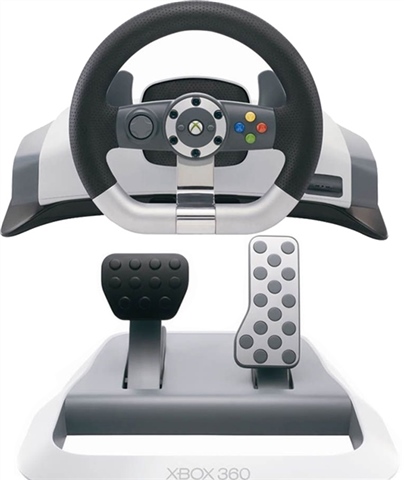 Xbox 360 Wireless Force Feedback Steering Wheel And Pedals - CeX